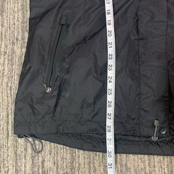 North End Womens Large All Climate Wear Hooded Lexus Jacket Black Zip Snap Front - Picture 6 of 8